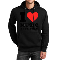 I Love Music Festival Classic Unisex Hoodie | Artistshot