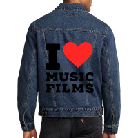 I Love Music Film Classic Men Denim Jacket | Artistshot