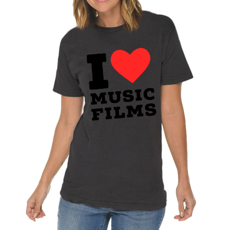 I Love Music Film Classic Vintage T-shirt | Artistshot