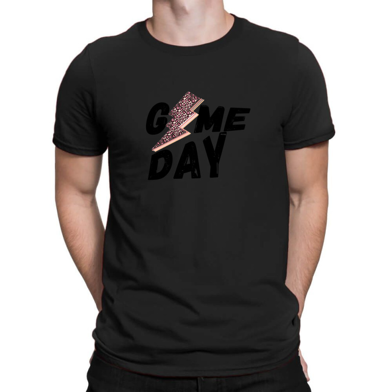 Game Day Leopard Lightning Bolt T-shirt | Artistshot