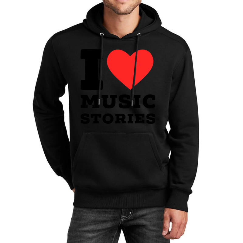 I Love Music Stories Classic Unisex Hoodie | Artistshot