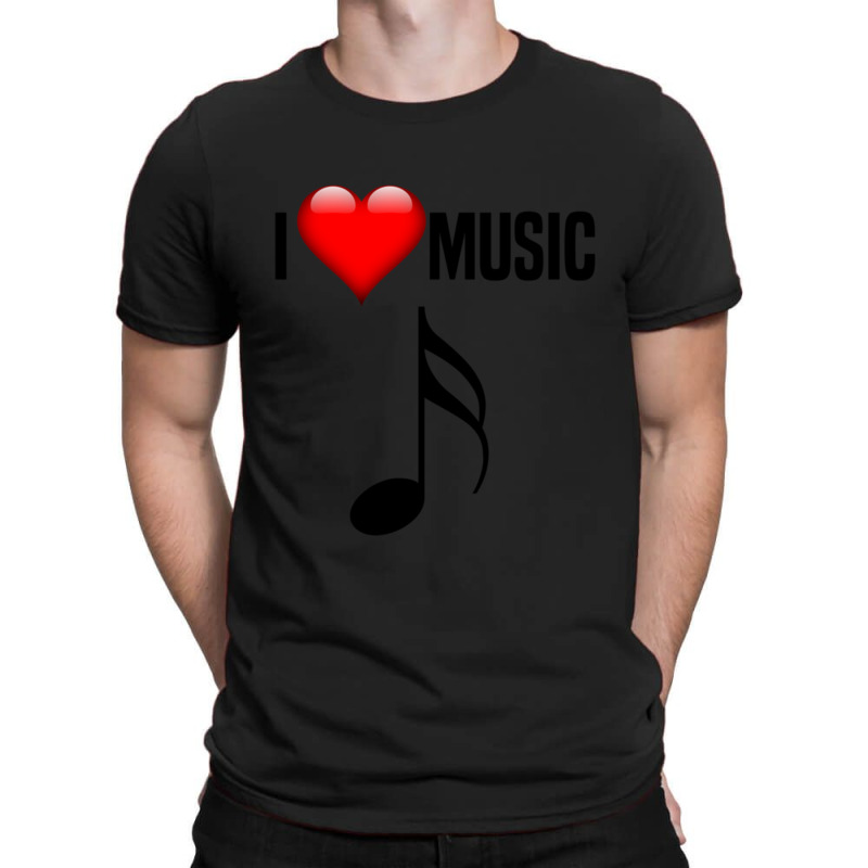 I Love Music. For All Music Lovers & Fans Classic T-shirt | Artistshot