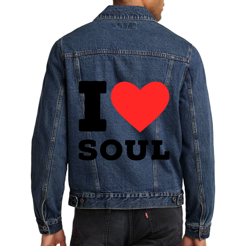 I Love Soul Music Classic Men Denim Jacket | Artistshot