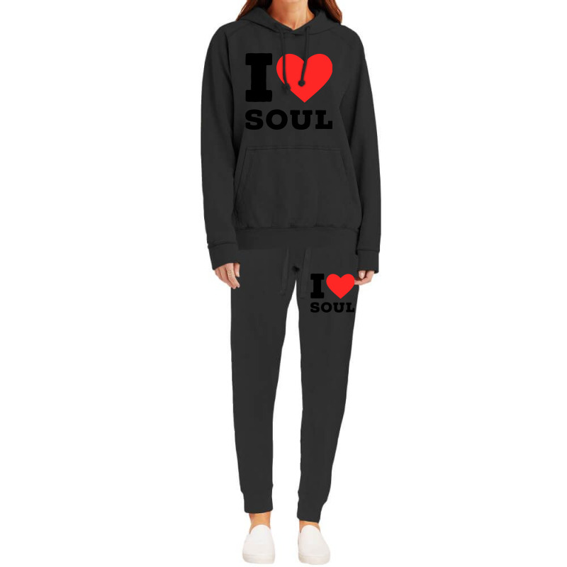 I Love Soul Music Classic Hoodie & Jogger Set | Artistshot