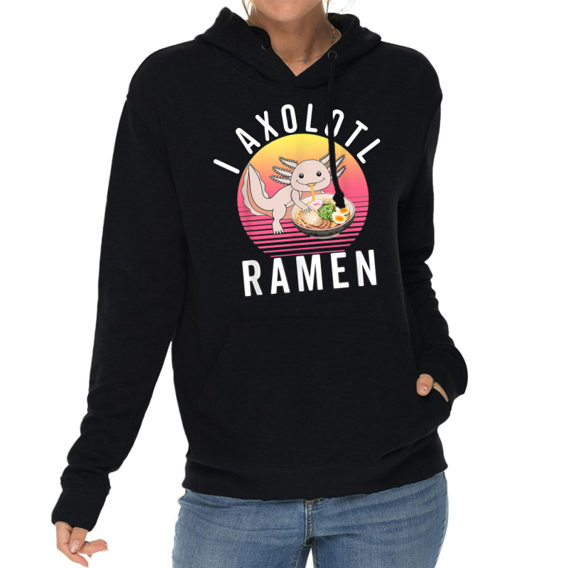 Funny Kawaii Axolotl Anime Japanese Ramen Noodles Kids Lightweight Hoodie by robeijopicar | Artistshot