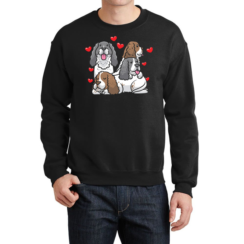 English Springer Spaniel T  Shirt English Springer Spaniel Dog Heart M Crewneck Sweatshirt | Artistshot