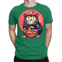 Funny Monkey Eating Ramen Cute Japanese Monkey Ramen Noodles T-shirt | Artistshot