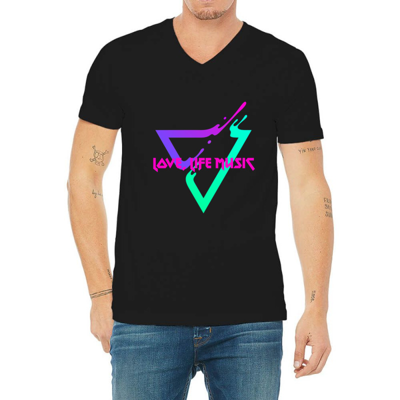 Love, Life Music  Design Classic V-neck Tee | Artistshot