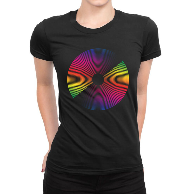 Abstract Color Lines Ladies Fitted T-Shirt by honeysuckle | Artistshot