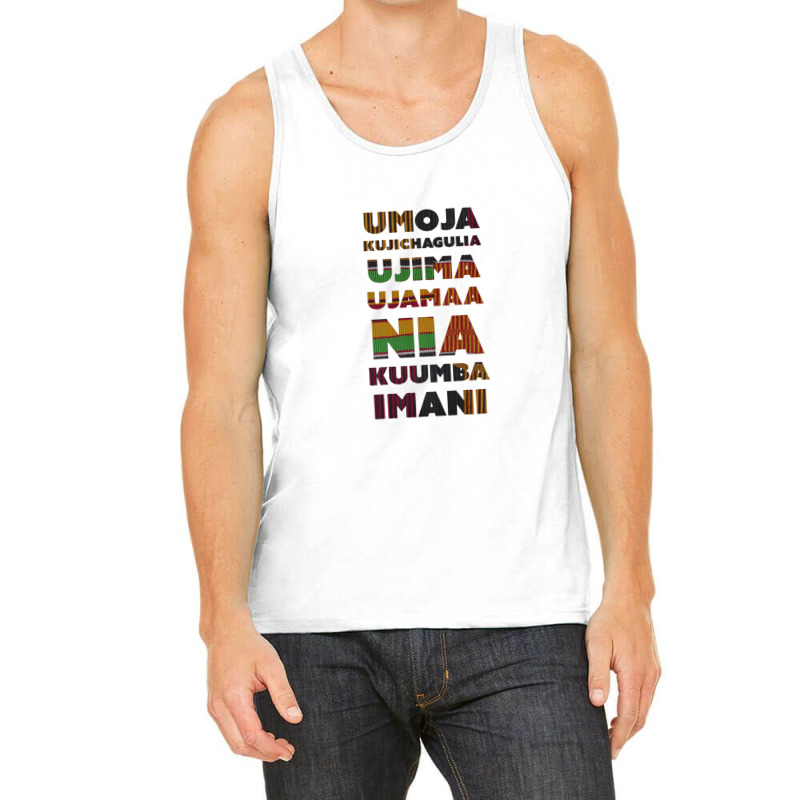 Kwanzaa Principles Kente Tank Top by saterseim | Artistshot