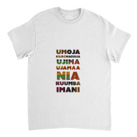 Kwanzaa Principles Kente Classic T-shirt | Artistshot