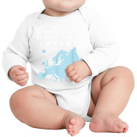 You Can See More Of The World Without A Sense Of Orientation T Shirt Long Sleeve Baby Bodysuit | Artistshot