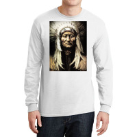 Sitting Bull Long Sleeve Shirts | Artistshot