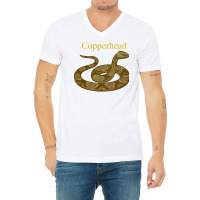 Copperhead Snake Venomous Pit Viper Pullover Hoodie V-neck Tee | Artistshot