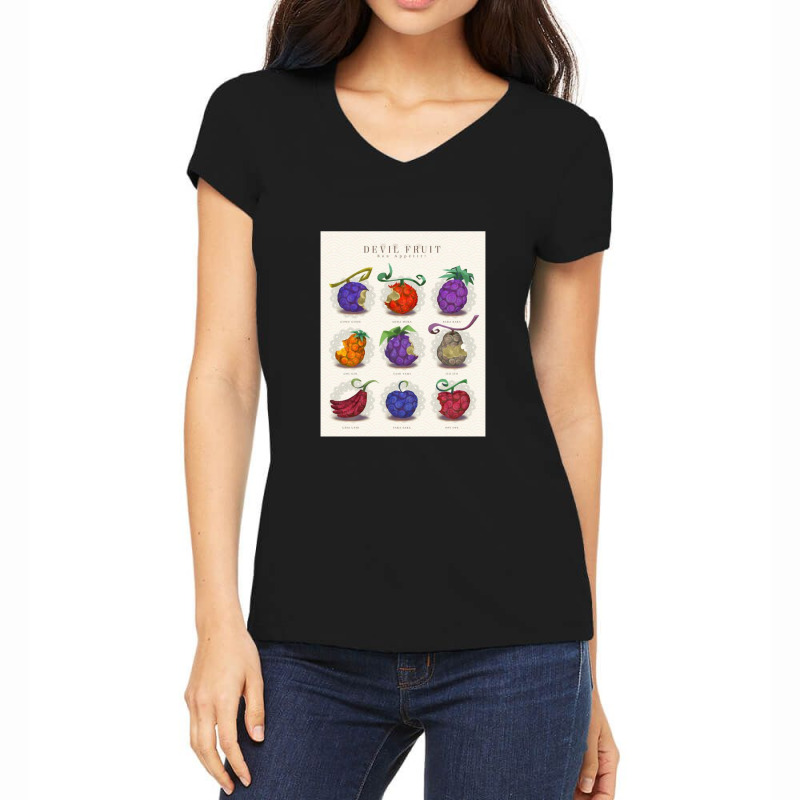 The Fruits Of The Devil Good Appetite D Women's V-Neck T-Shirt by JamesBratcher | Artistshot