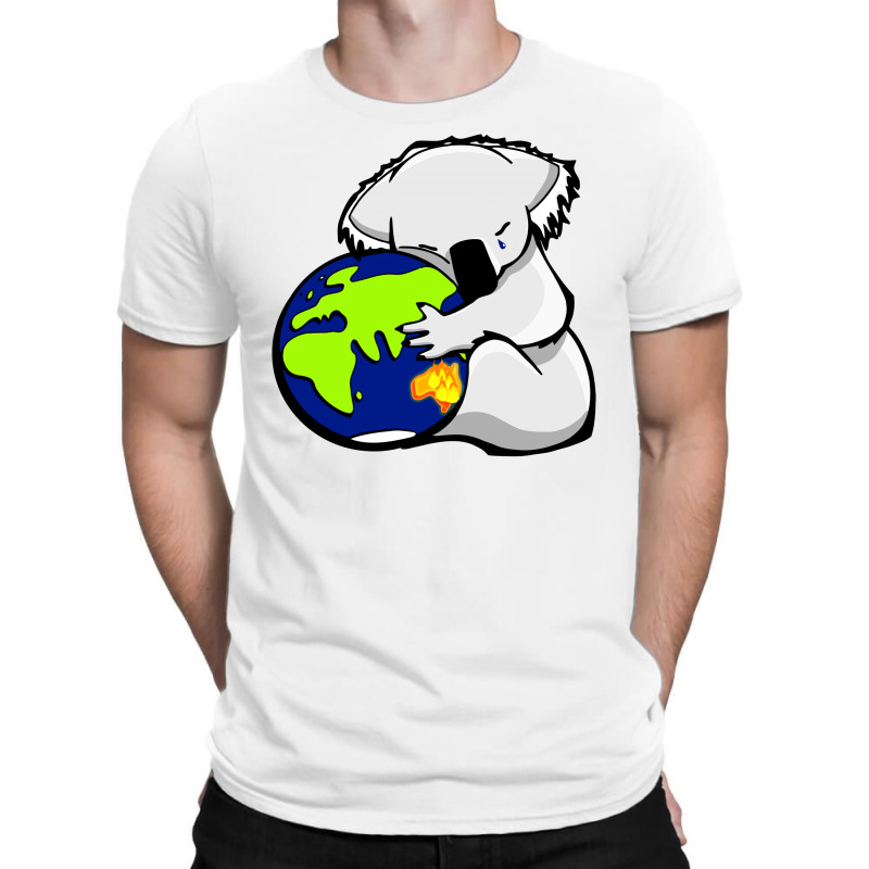 Koala Hugs The Earth , Australian Bush Fire Relief, Dopeyart T-shirt | Artistshot