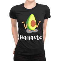 Namaste Meditation T  Shirt Avocado Meditation T  Shirt Ladies Fitted T-shirt | Artistshot