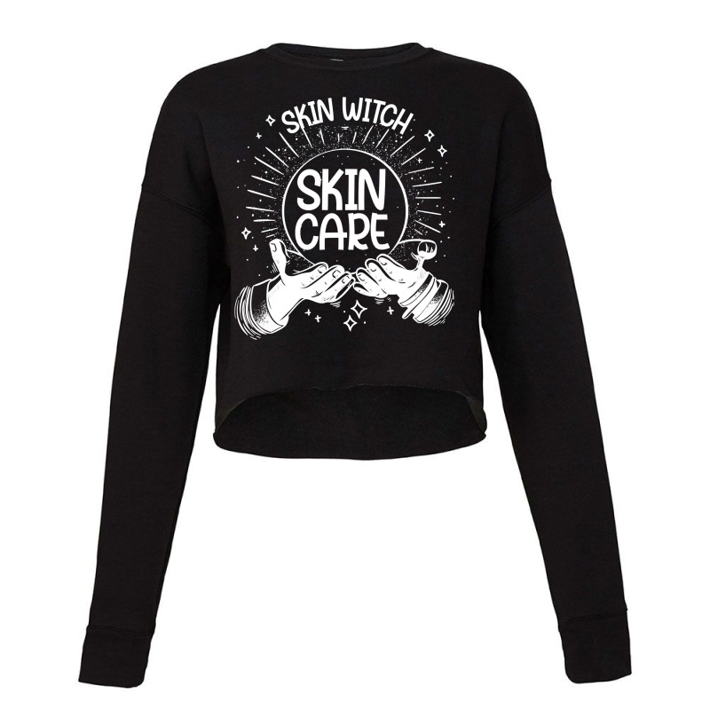 Skin Witch Skincare Lover Halloween Esthetician Sweatshirt Cropped Sweater | Artistshot