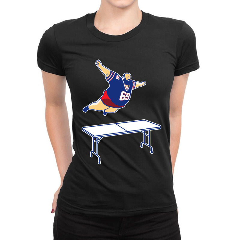 Bills Table Dive Ladies Fitted T-Shirt by nbobatiga | Artistshot