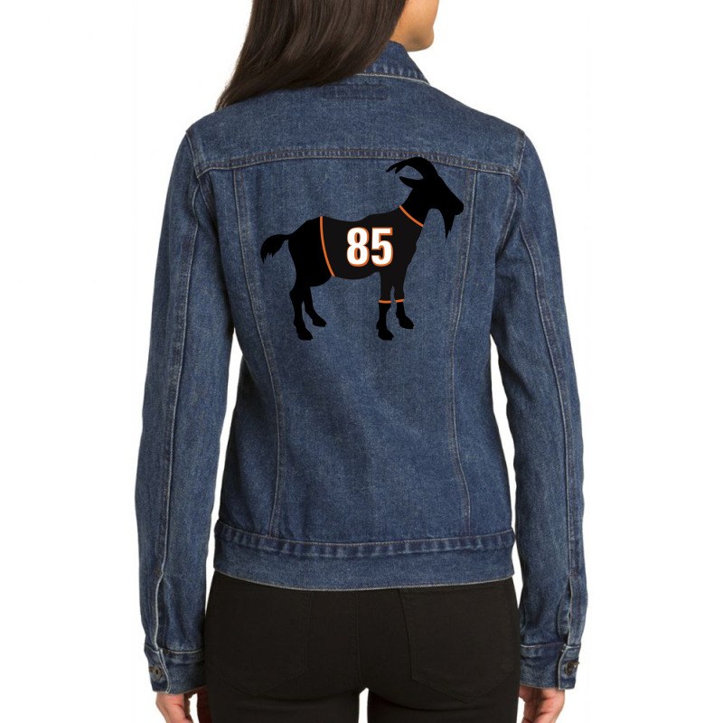 Chad Johnson Goat Ladies Denim Jacket by hozkarnalepa7 | Artistshot