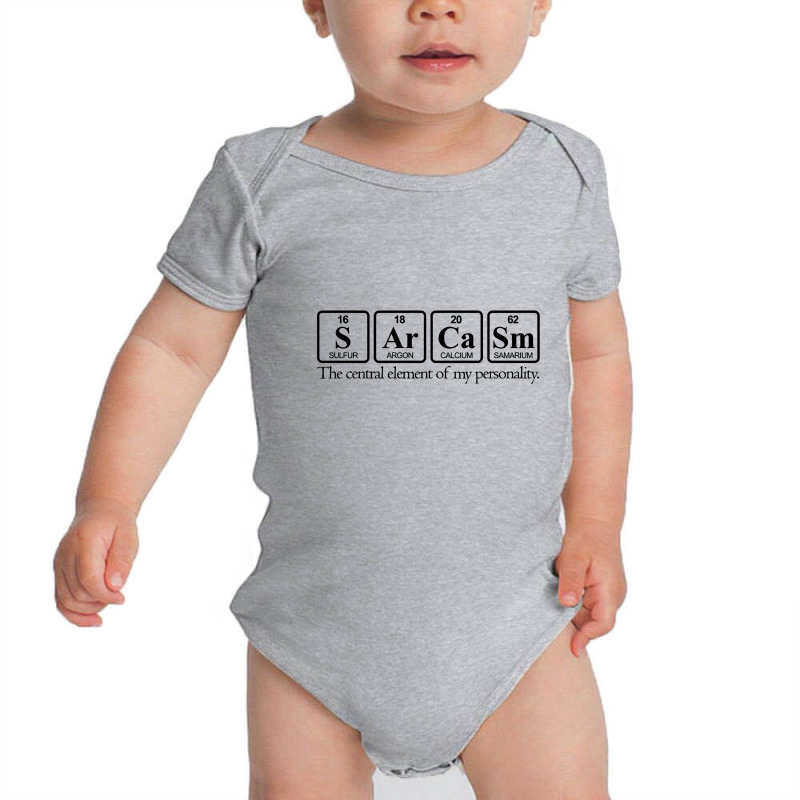 Sarcasm Baby Bodysuit by Maeyasre | Artistshot