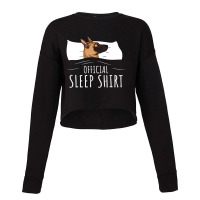 Official Sleep Malinois Dog 1 Cropped Sweater | Artistshot