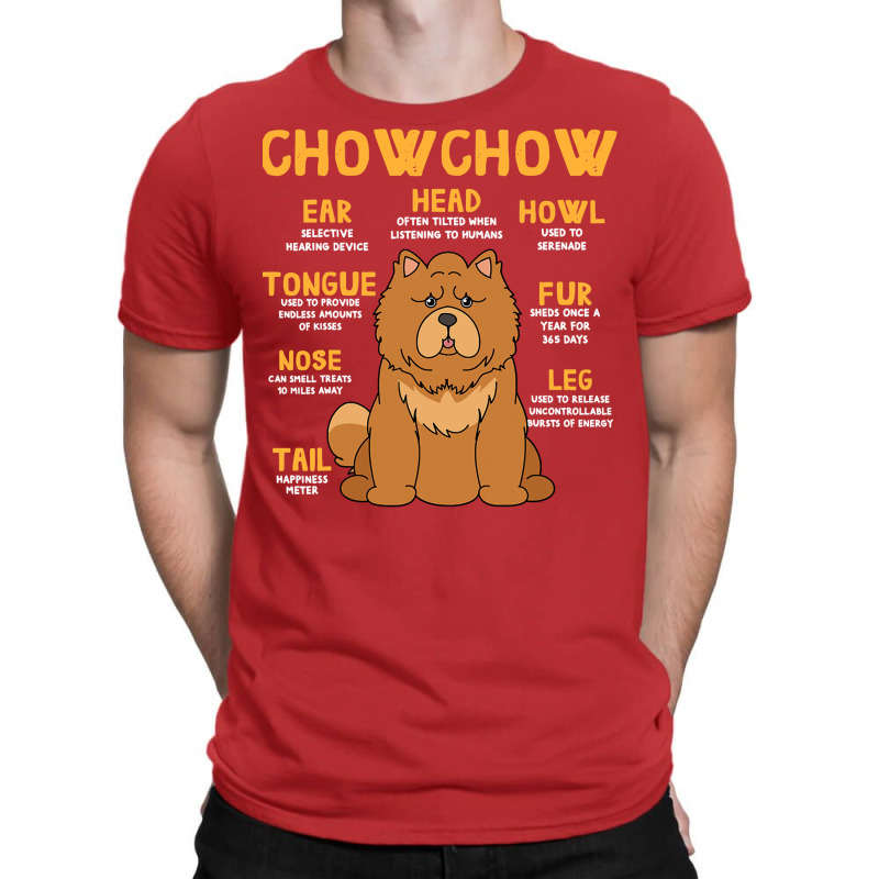 Chow Chow Anatomy Funny Dog Mom Dad Cute T-shirt | Artistshot