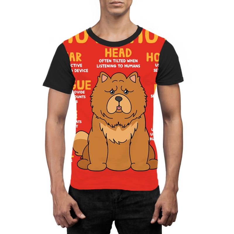 Chow Chow Anatomy Funny Dog Mom Dad Cute Graphic T-shirt | Artistshot