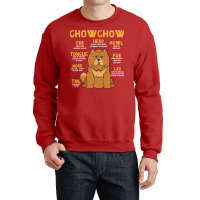 Chow Chow Anatomy Funny Dog Mom Dad Cute Crewneck Sweatshirt | Artistshot