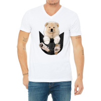 Chow Chow Pocket Dog Lover V-neck Tee | Artistshot