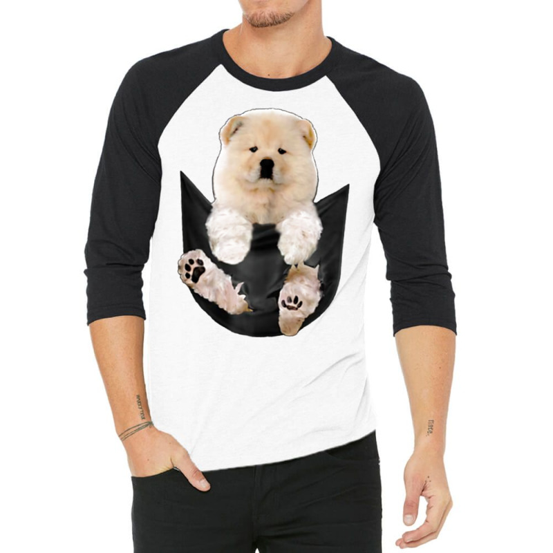 Chow Chow Pocket Dog Lover 3/4 Sleeve Shirt | Artistshot