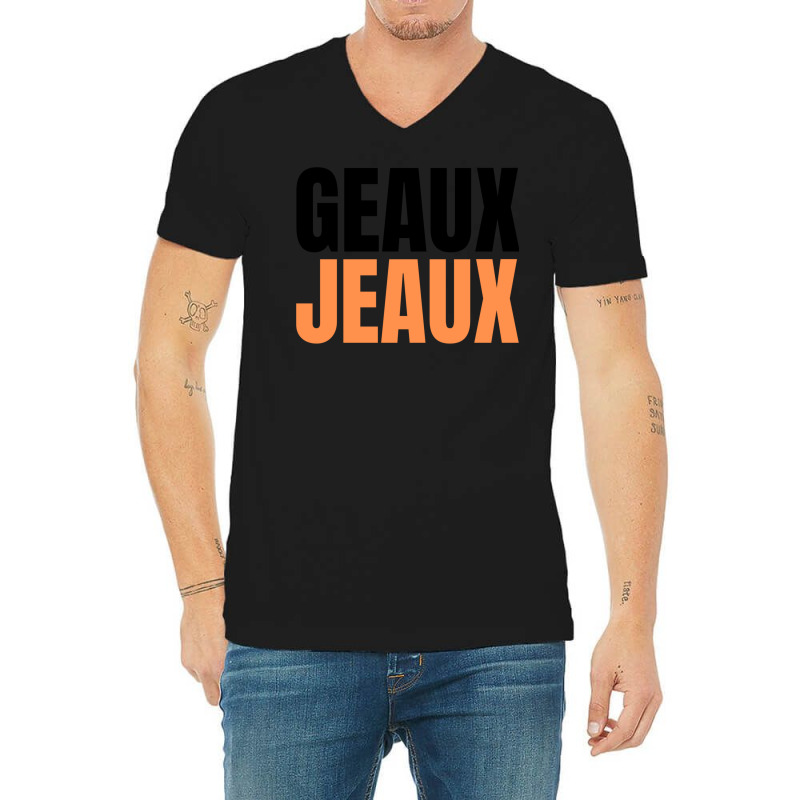 Geaux Jeaux 1 V-Neck Tee by orahungrias | Artistshot