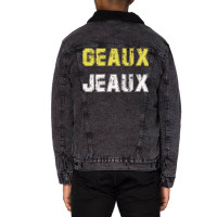 Geaux Jeaux Unisex Unisex Sherpa-lined Denim Jacket | Artistshot