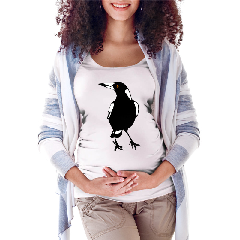 Australian Magpie Maternity Scoop Neck T-shirt by michertattelc | Artistshot