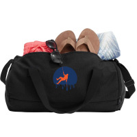 Retro Rock Climbing Dripping Duffel Bag | Artistshot