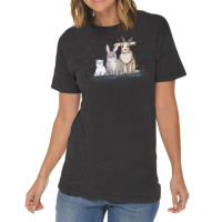 Christmas Bunny And Friends Vintage T-shirt | Artistshot