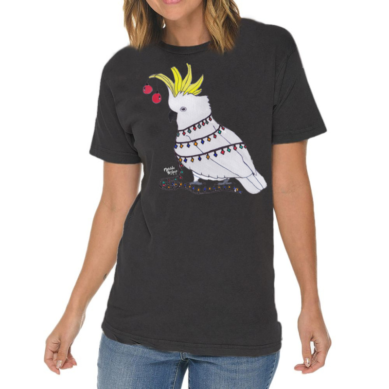 Christmas Cockatoo Vintage T-shirt | Artistshot