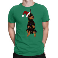 Christmas Doberman Pinscher T-shirt | Artistshot