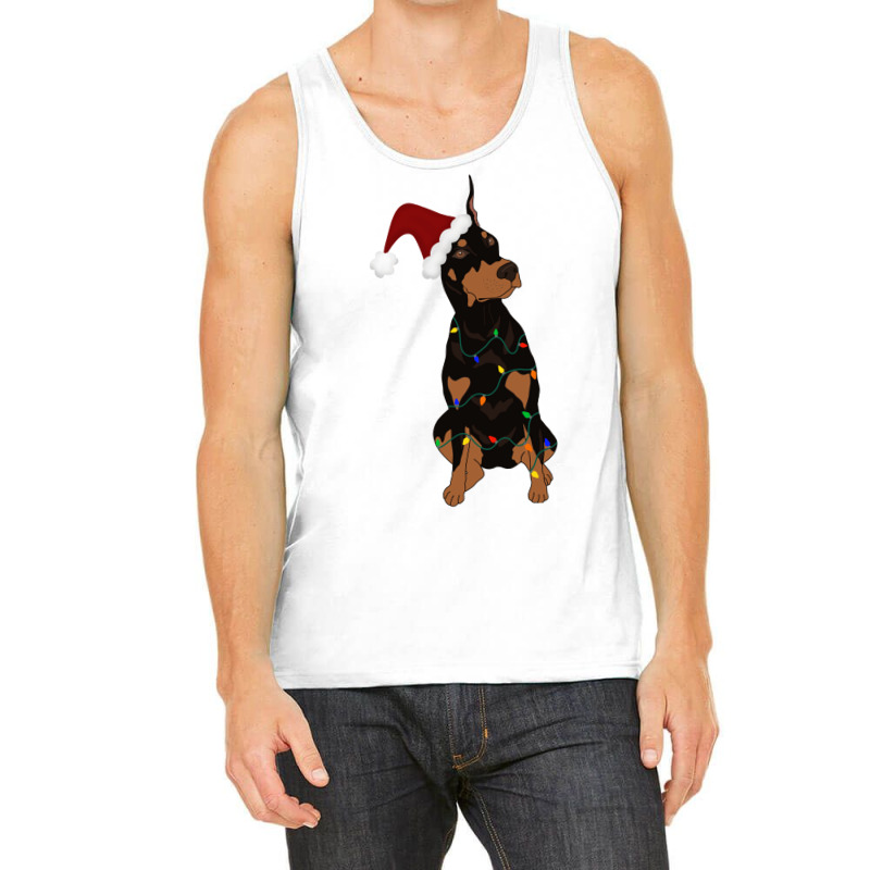 Christmas Doberman Pinscher Tank Top | Artistshot