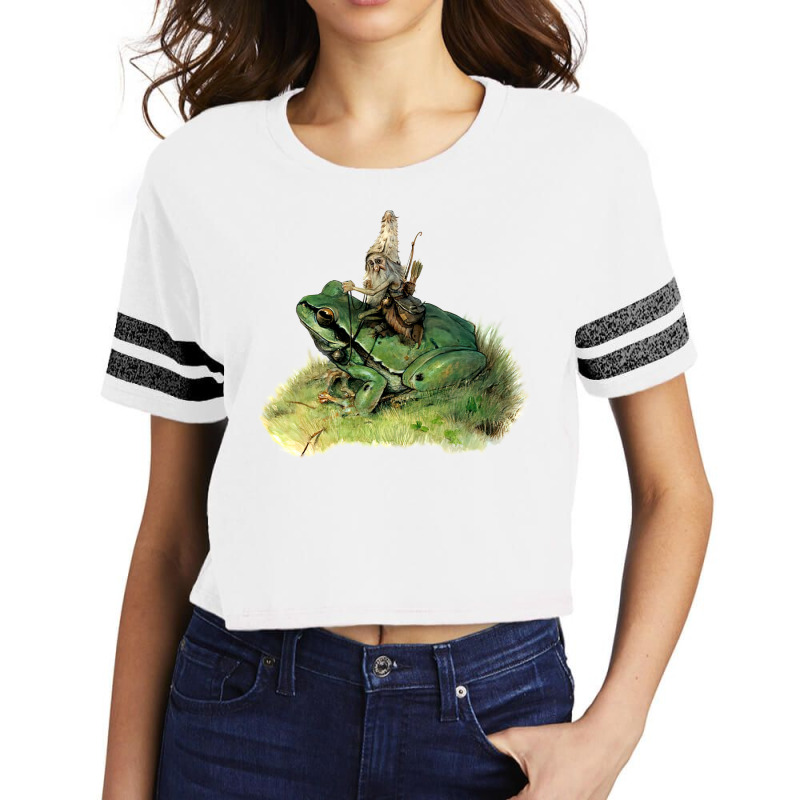 Meateater Gnome With Frog Scorecard Crop Tee by bhavyahunaln | Artistshot