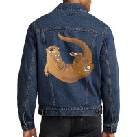 Otter T  Shirt Otter Men Denim Jacket | Artistshot