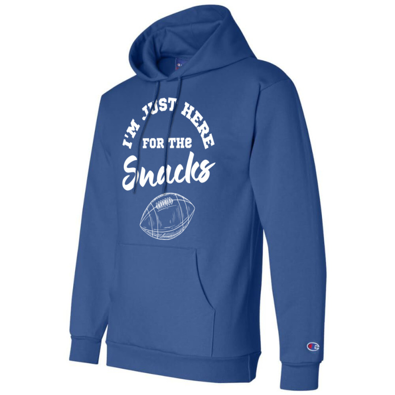 I M Just Here For The Snacks Champion Hoodie by orahungrias | Artistshot