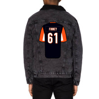 B.j. Finney Jersey Unisex Sherpa-lined Denim Jacket | Artistshot