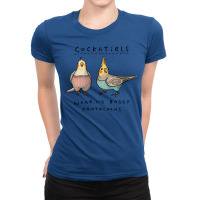 Cockatiels Wearing Baggy Pantaloons Ladies Fitted T-shirt | Artistshot