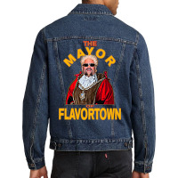 New Guy Fieri Fans Mayor Of Flavortown Men Denim Jacket | Artistshot