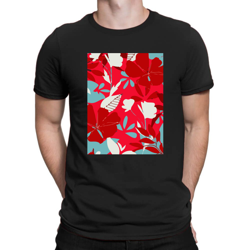 Trend Tropical Leaves Flowers T-shirt | Artistshot