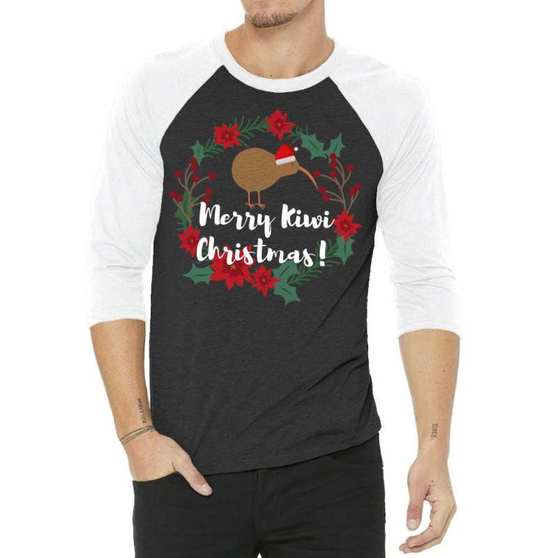 Christmas New Zealand Kiwi 1 3/4 Sleeve Shirt | Artistshot