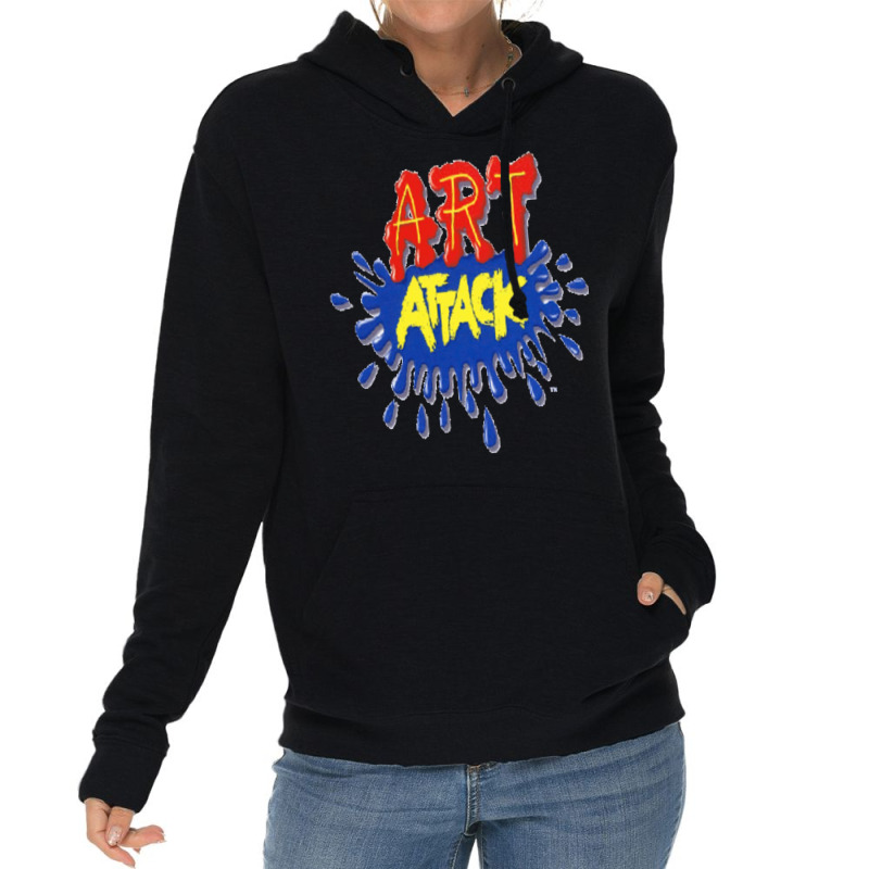 Art Attack! Lightweight Hoodie by sanelylinzarr | Artistshot