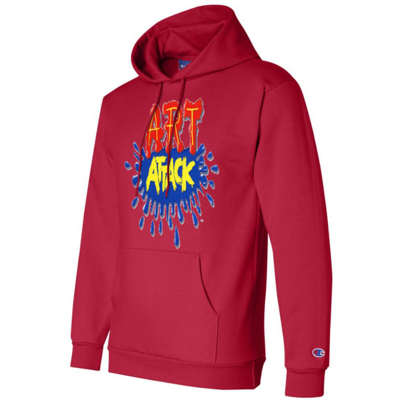 Art Attack! Champion Hoodie by sanelylinzarr | Artistshot