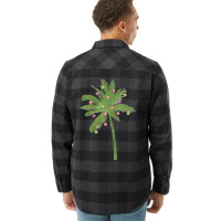 Christmas Palm Tree Decorated Flannel Shirt | Artistshot